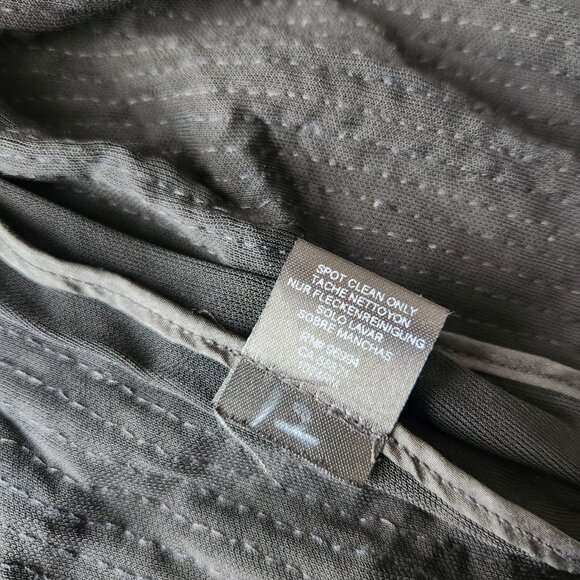 Vintage Halston Sequin Maxi Dress Size 12 Black Zip Collared Formal Party 70s - Picture 10 of 16